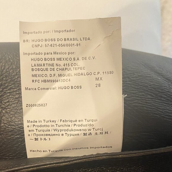 Hugo Boss Black Lambskin Bomber Jacket w/ Shearling Fur – Size 8 - Picture 11 of 16